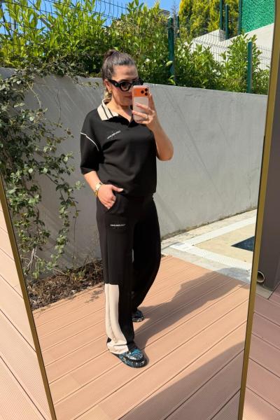 CKA POLO YAKA İKİLİ TAKIM Siyah