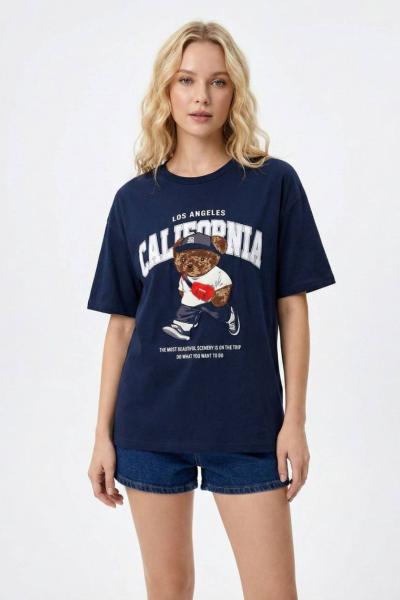 CALIFORNIA AYICIK TİŞÖRT  Lacivert