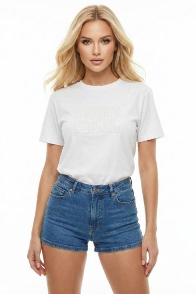 MIN MIN YAZILI TİŞÖRT  Beyaz