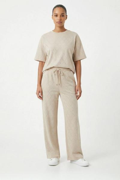 BAKLAVA DESEN İKİLİ TAKIM  Bej