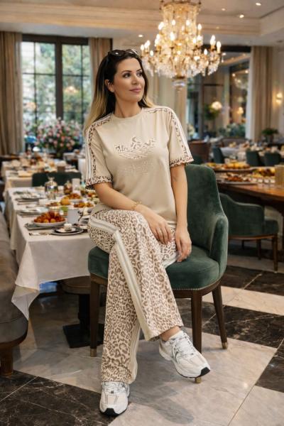 ADS LEOPAR DETAY İKİLİ TAKIM Bej