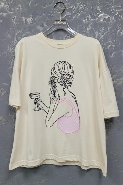 KÜPE DETAYLI TİŞÖRT Sarı