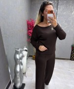 KAYIK YAKA İKİLİ TAKIM  Acı Kahve