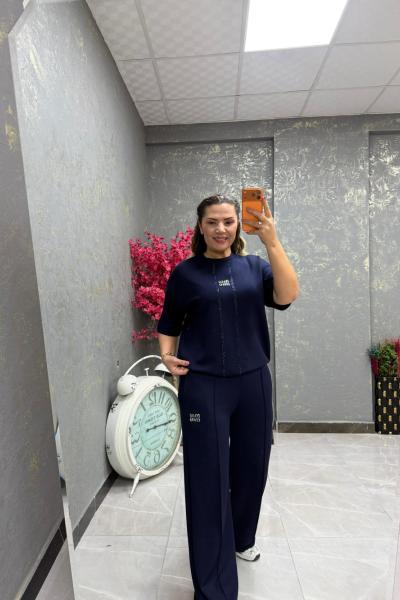 MI SIRA TAŞLI İKİLİ TAKIM  Lacivert