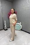 YAN GES DETAY İKİLİ TAKIM Bej