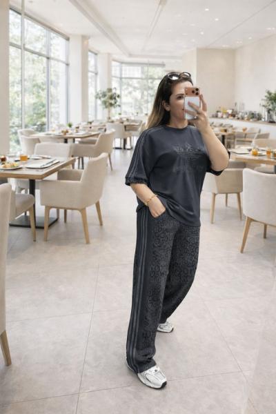 ADS LEOPAR DETAY İKİLİ TAKIM Antrasit