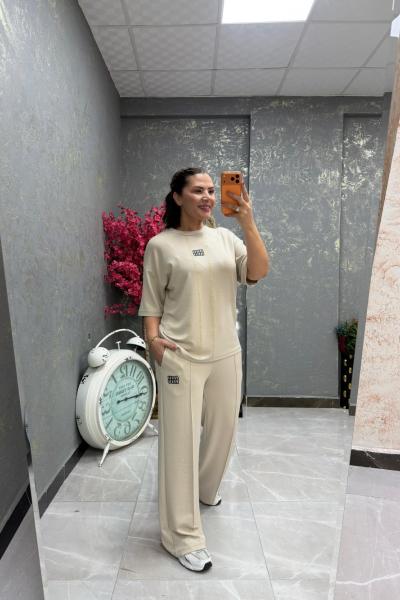 MI SIRA TAŞLI İKİLİ TAKIM  Bej