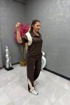 MİN POLO YAKA İKİLİ TAKIM  Acı Kahve