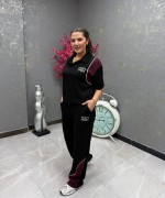 MİN POLO YAKA İKİLİ TAKIM  Siyah