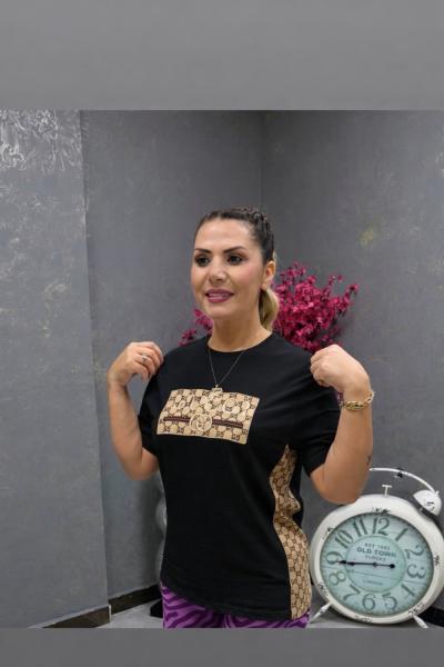 GCC YAN DETAY TİŞÖRT  Siyah