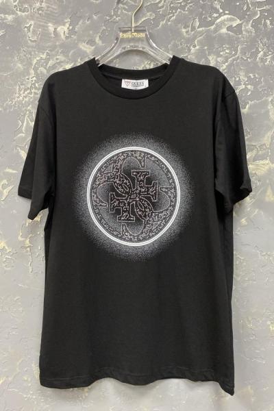 ORTA GES IŞILTILI TİŞÖRT  Siyah