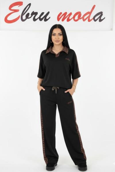 GES POLO YAKA İKİLİ TAKIM Siyah