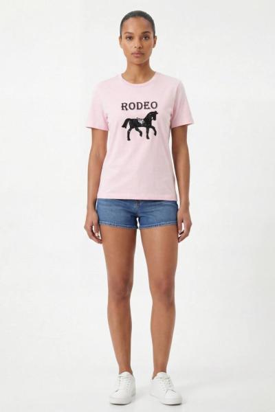 RODEO AT BASKI TİŞÖRT Pembe