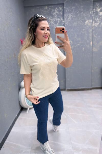 SİMLİ AYICIKLI TİŞÖRT  Sarı