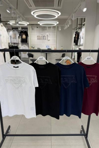 PR KABARTMALI TİŞÖRT  Siyah