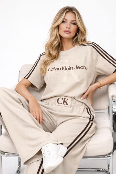 BEL CKA YAZILI İKİLİ TAKIM  Bej