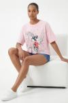 BUGS BUNNY TAŞLI TİŞÖRT  Pembe