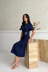 MODAL TOKA ELBİSE  Lacivert