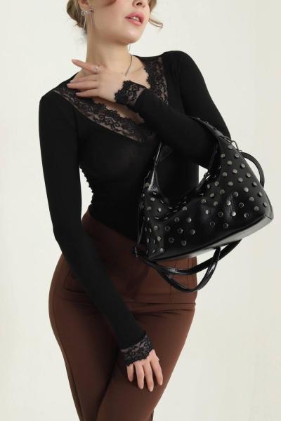 ZIMBA DETAY ÇANTA  Siyah