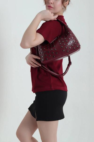 ZIMBA DETAY ÇANTA  Bordo