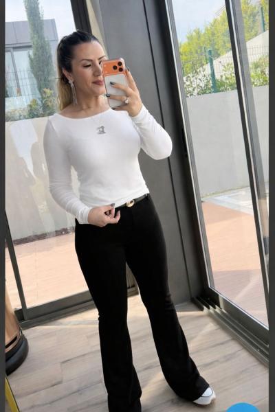 OYSH KAYIK YAKA BADİ Beyaz