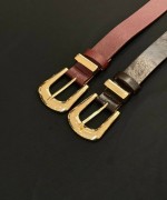 Gold detay bordo kemer Bordo