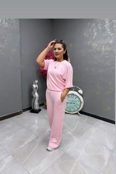 GES YANLAR TAŞ İŞLEME İKİLİ TAKIM Pembe