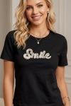 SMİLE İTHAL BLUZ  Siyah