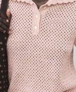 SİMLİ İNCE TRİKO BLUZ Pembe