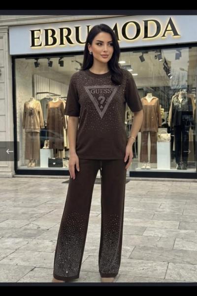 GES OMUZ VE PAÇA TAŞLI İKİLİ TAKIM  Acı Kahve