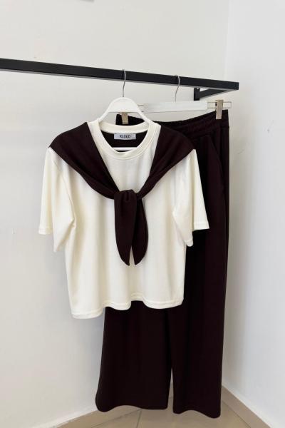 BOYUNDAN BAĞLAMALI İKİLİ TAKIM  Acı Kahve