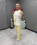 BOYUNDAN BAĞLAMALI İKİLİ TAKIM  Sarı