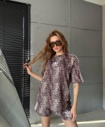 ADS KÜÇÜK LEOPAR ŞORTLU TAKIM  Siyah