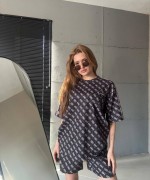 ÇOKLU GES ŞORTLU TAKIM  Siyah