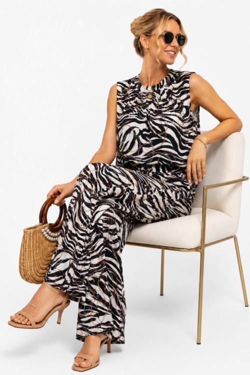 ZEBRA DESEN İKİLİ TAKIM  Beyaz