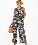ZEBRA DESEN İKİLİ TAKIM  Beyaz