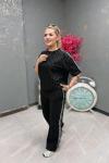 YAN DANTEL YSL İKİLİ TAKIM  Siyah