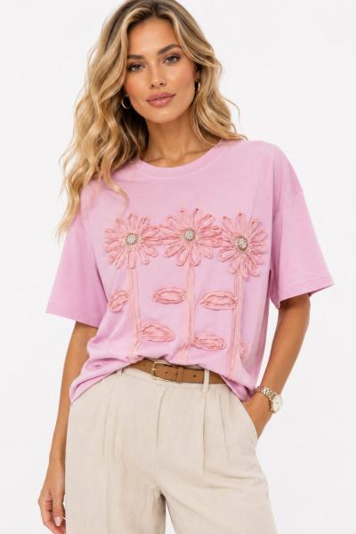 3 PAPATYALI TİŞÖRT Pembe