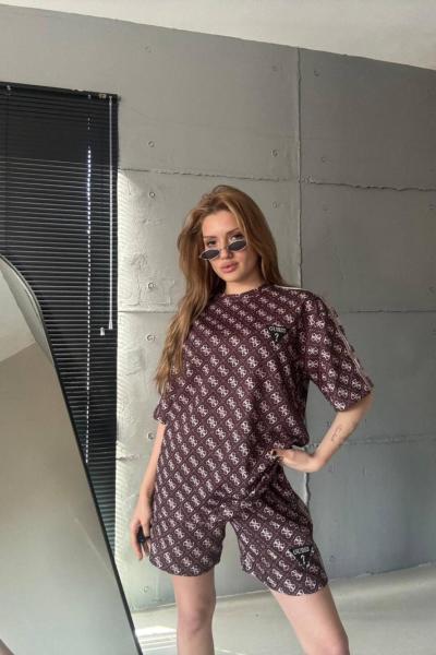 ÇOKLU GES ŞORTLU TAKIM  Acı Kahve