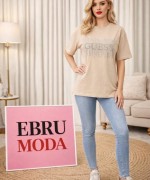 GES TAŞLI TİŞÖRT  Bej