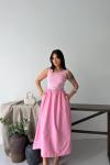 ADS KEMERLİ ELBİSE  Pembe