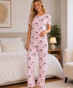 HALO KİTY PİJAMA TAKIMI  Pembe