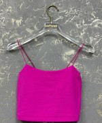 İP ASKILI CROP ATLET Fuşya