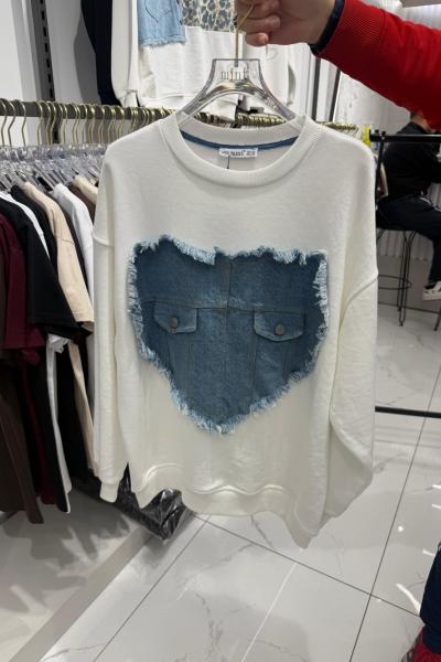 Bayan Sweat Açık Mavi