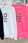 Love Beyaz Sweatshirt Beyaz