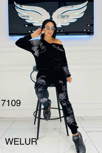 Bayan İthal Tasarım İkilı Takım  Siyah