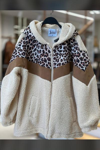 Peluş Leopar Mont Bej