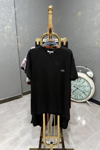 Bayan Lo Yazılı Tişört  Siyah