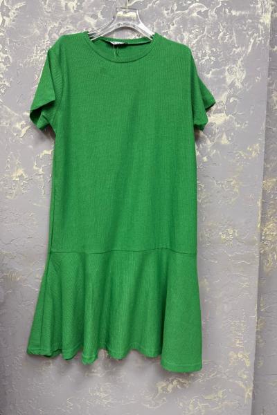 BAYAN BÜRÜMCÜK KUMAŞ ELBİSE  Yeşil