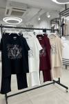 Bayan Dior Tasarım İkili Takım  Bordo